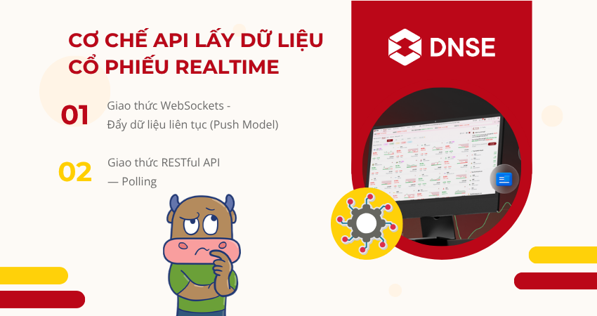 API lấy dữ liệu cổ phiếu realtime theo cơ chế nào?