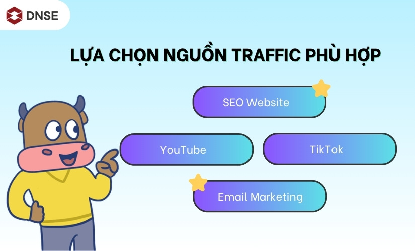 Lựa chọn nguồn traffic phù hợp