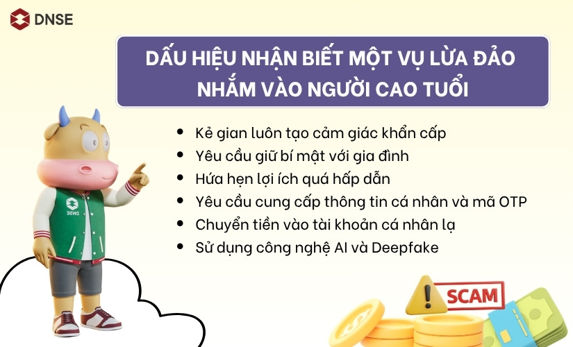 Dấu hiệu nhận biết lừa đảo người cao tuổi