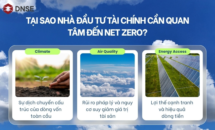Tại sao nhà đầu tư tài chính cần quan tâm đến Net Zero?