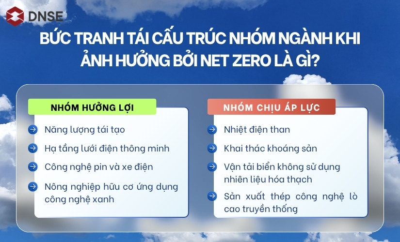 Bức tranh tái cấu trúc nhóm ngành khi ảnh hưởng bởi Net Zero là gì?