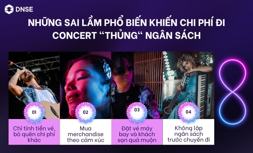 Những sai lầm phổ biến khiến chi phí đi concert "thủng" ngân sách