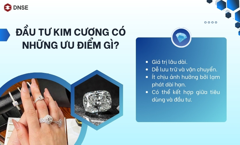 Ưu điểm khi đầu tư kim cương