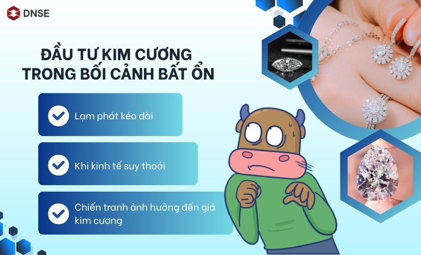 Đầu tư kim cương trong bối cảnh bất ổn
