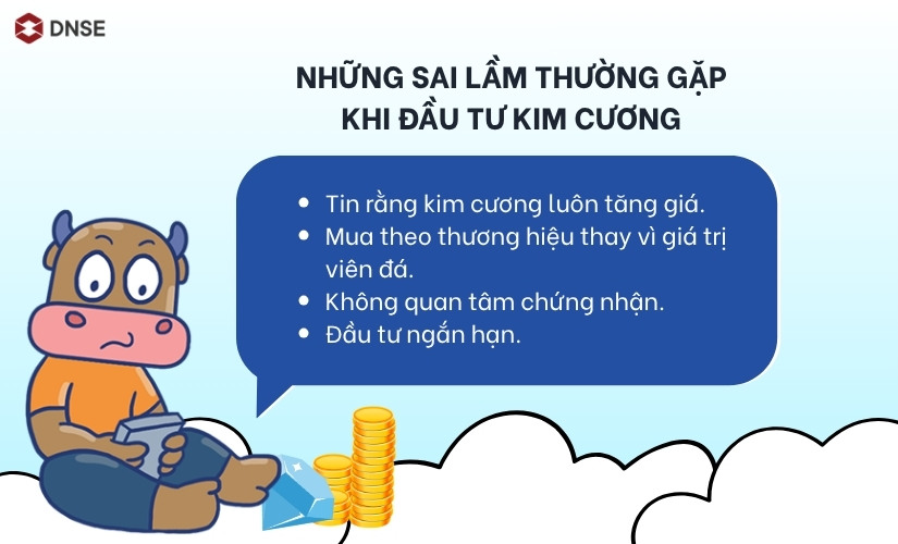 Những sai lầm thường gặp khi đầu tư kim cương