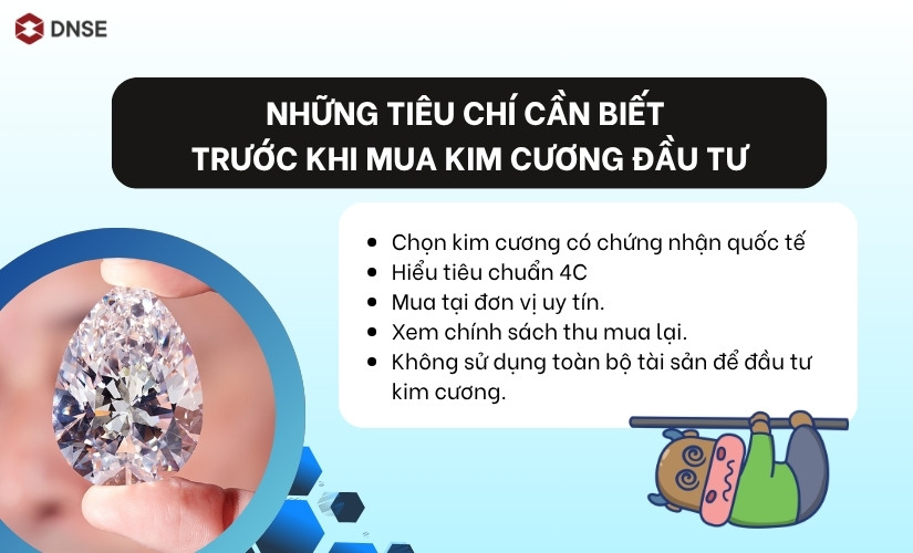 Tiêu chí chọn mua kim cương đầu tư