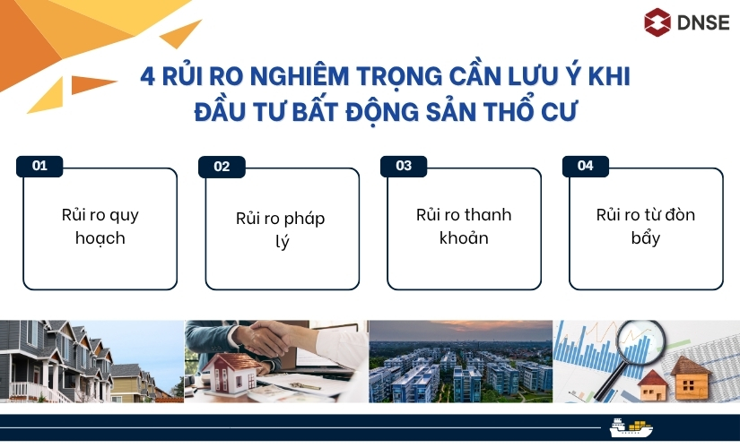 4 rủi ro nghiêm trọng cần lưu ý khi đầu tư bất động sản thổ cư