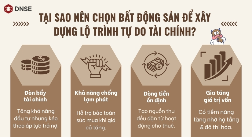Tại sao nên chọn bất động sản để xây dựng lộ trình tự do tài chính