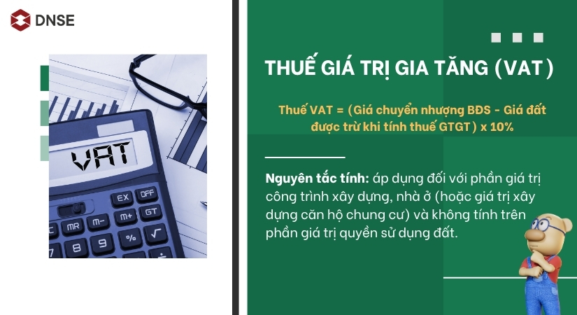 Cách tính thuế VAT khi chuyển nhượng BĐS